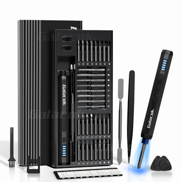 Electric Precision Screwdriver Set with Magnetic Bits & LED